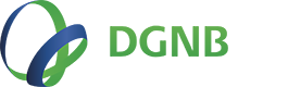 Das DGNB Logo besteht aus einem Kreis in Blau und Grün neben dem Text DGNB in grüner Farbe.