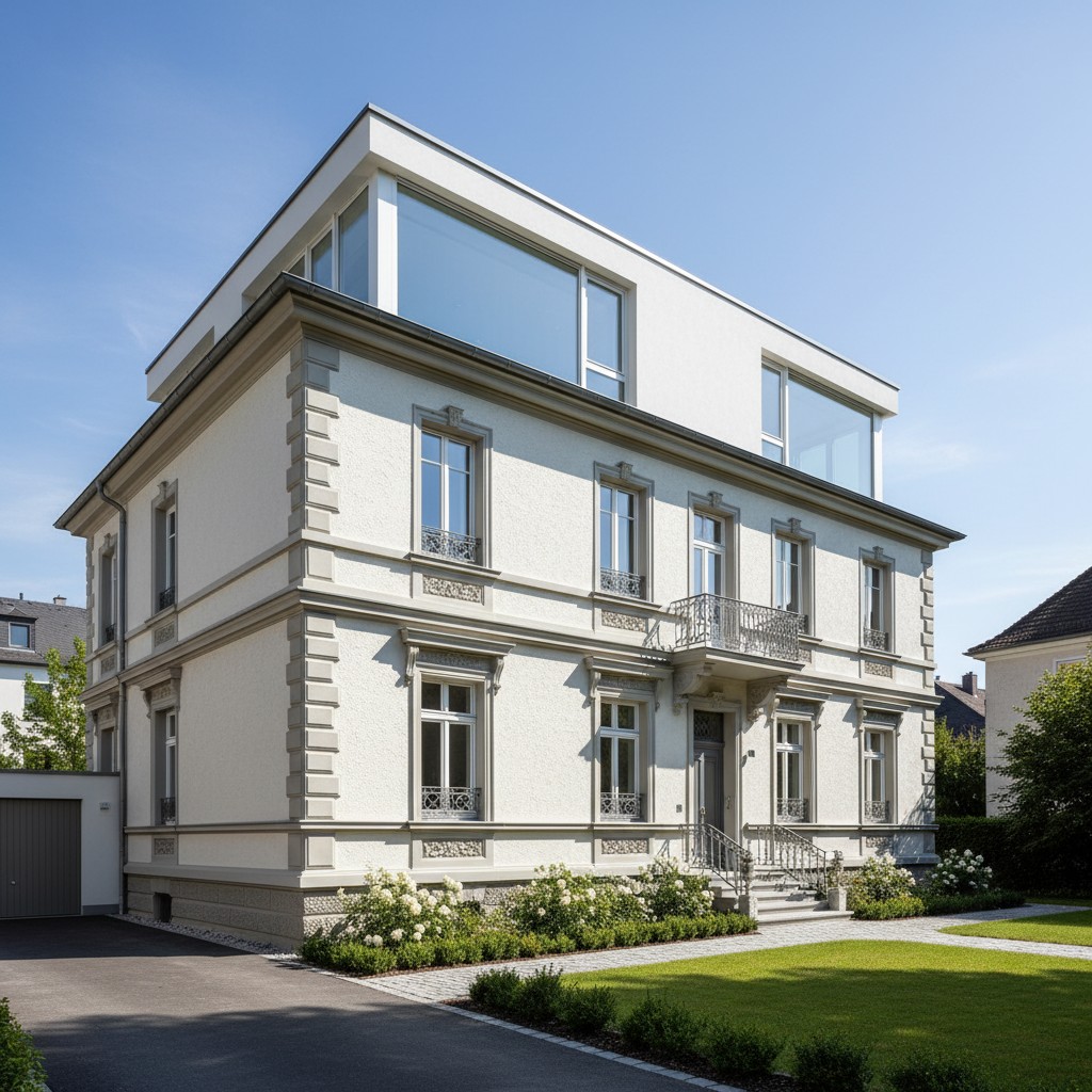 Stadtvilla Anbau als Aufstockung – zusätzliches Stockwerk in Leichtbauweise