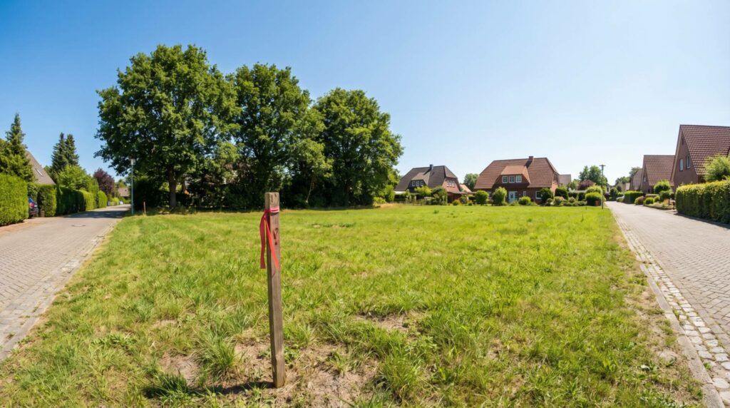 Leeres Baugrundstück