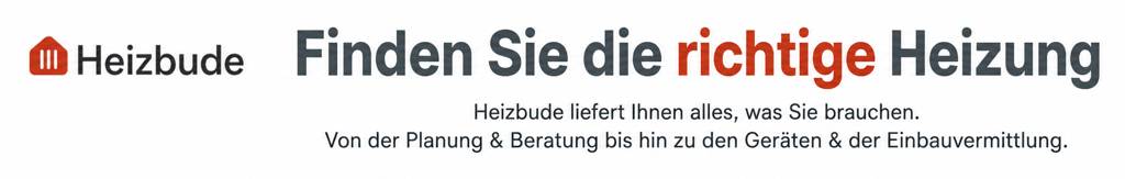 Heizbude.de liefert Ihnen alles, was Sie brauchen. Von der Planung & Beratung bis hin zu den Geräten & der Einbauvermittlung.