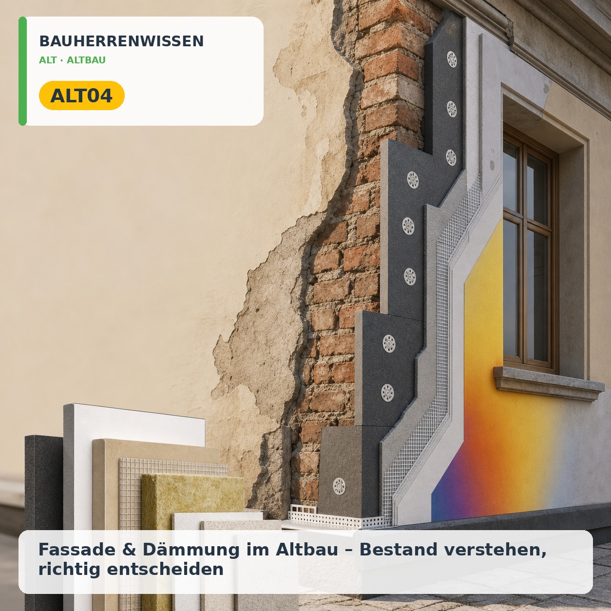 Bauherrenwissen: Fassade & Dämmung im Altbau – Bestand verstehen, richtig entscheiden