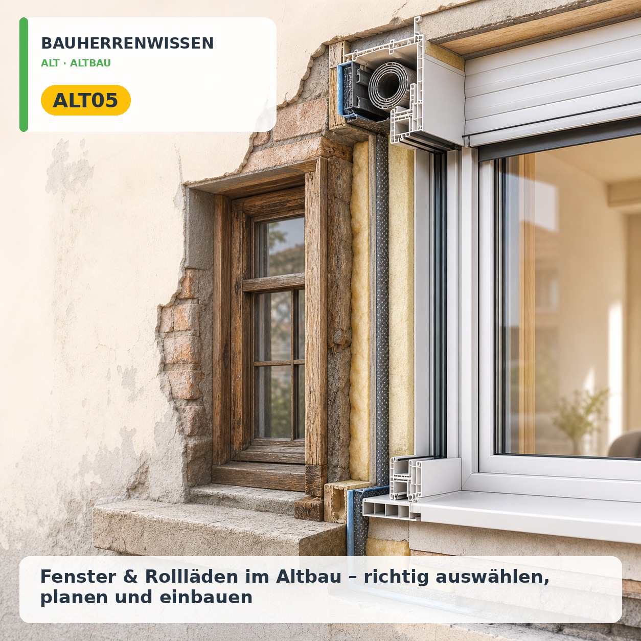 Bauherrenwissen: Fenster & Rollläden im Altbau – richtig auswählen, planen und einbauen