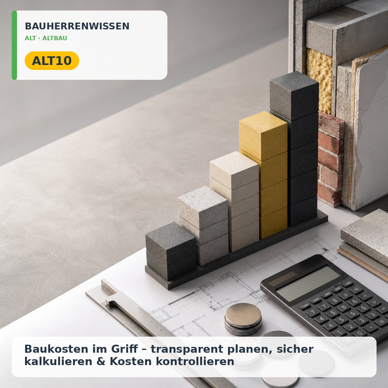 Bauherrenwissen Cover – ALT10 Bauherrenwissen: Baukosten im Griff – transparent planen, sicher kalkulieren & Kosten kontrollieren