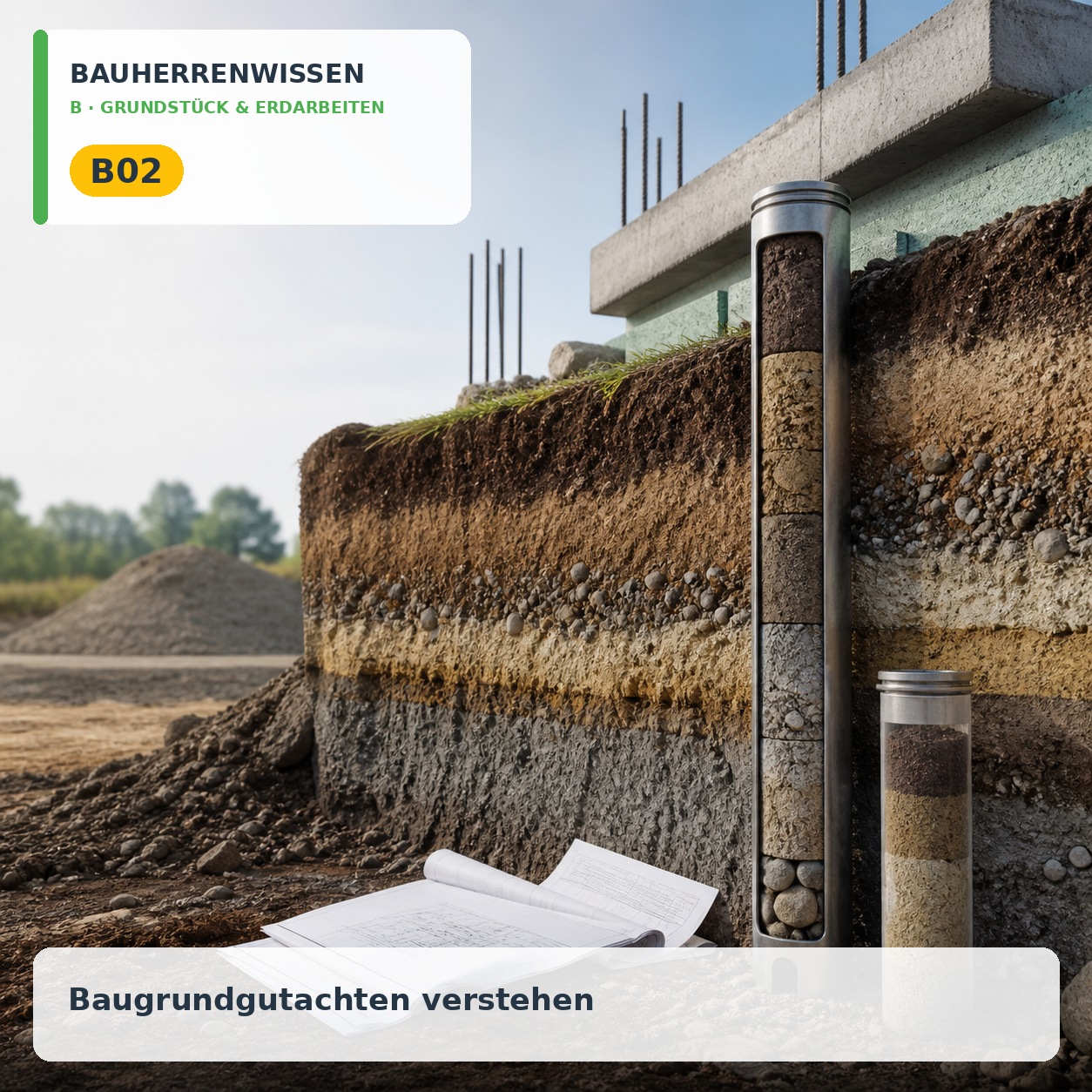 Bauherrenwissen Cover – B02 Bauherrenwissen: Baugrundgutachten verstehen