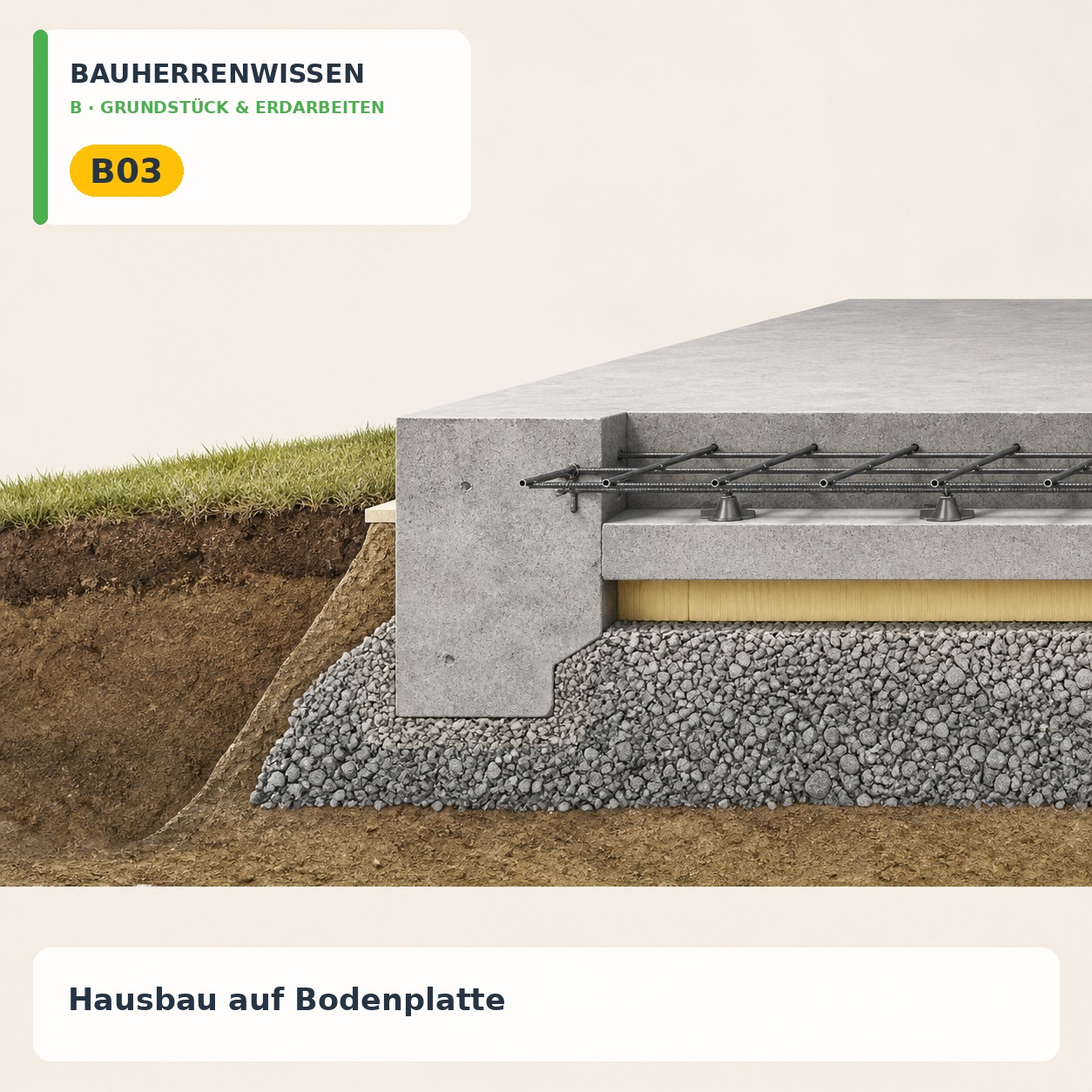 Bauherrenwissen: Hausbau auf Bodenplatte