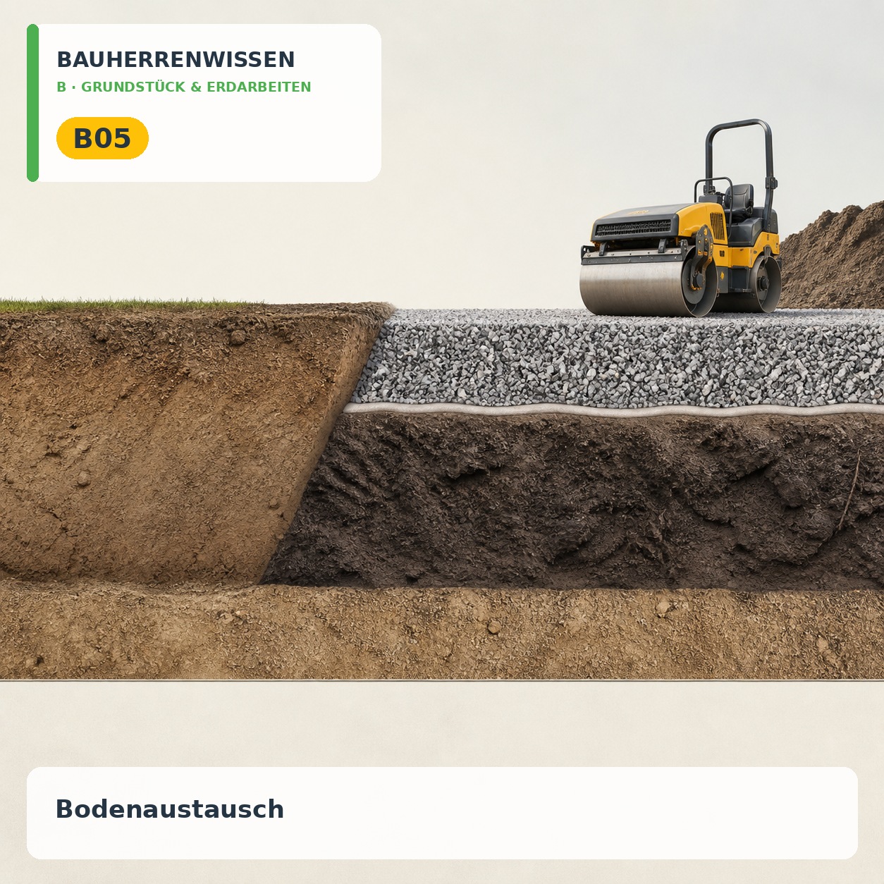 Bauherrenwissen Cover – B05 Bauherrenwissen: Bodenaustausch