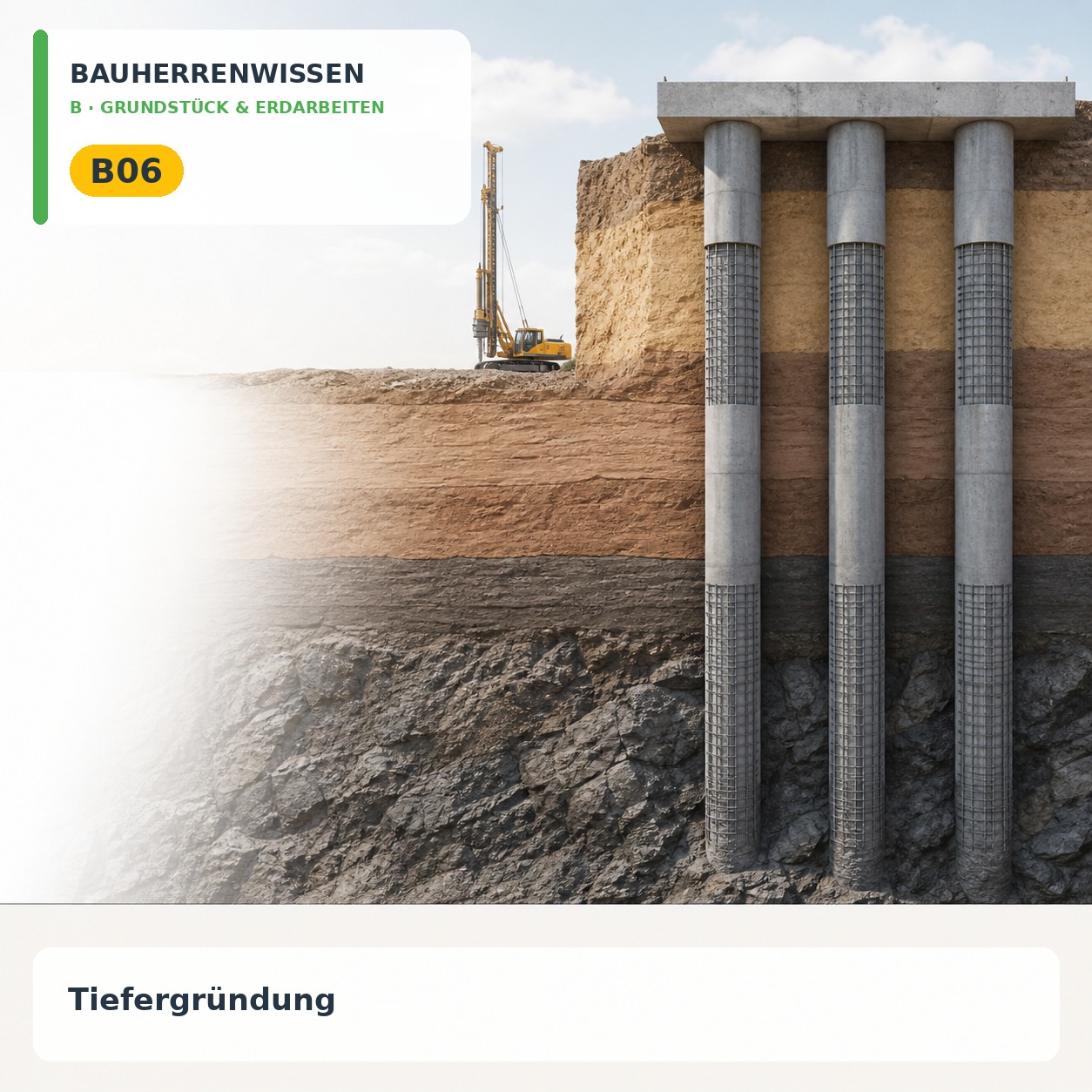 Bauherrenwissen: Tiefergründung