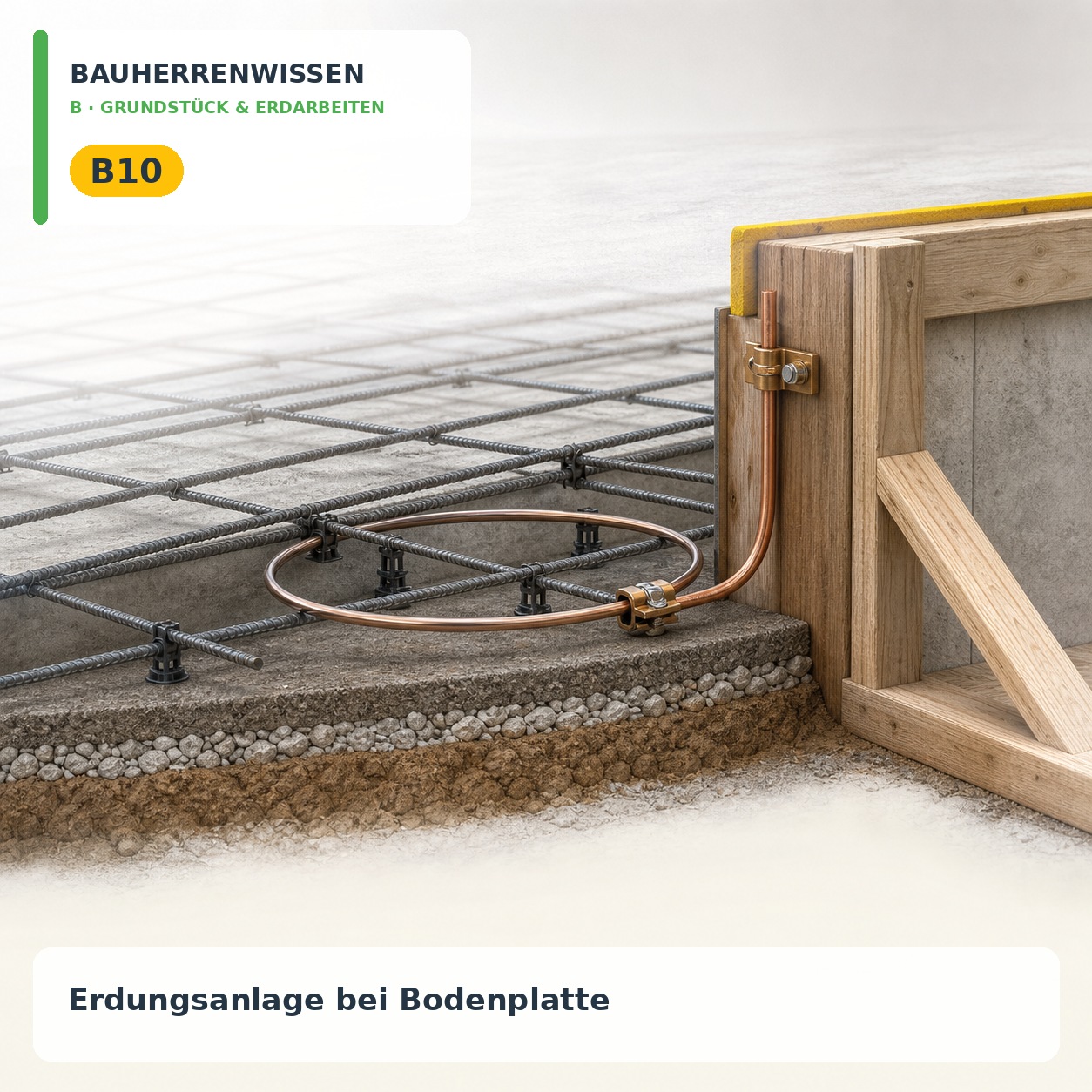 Bauherrenwissen: Erdungsanlage bei Bodenplatte