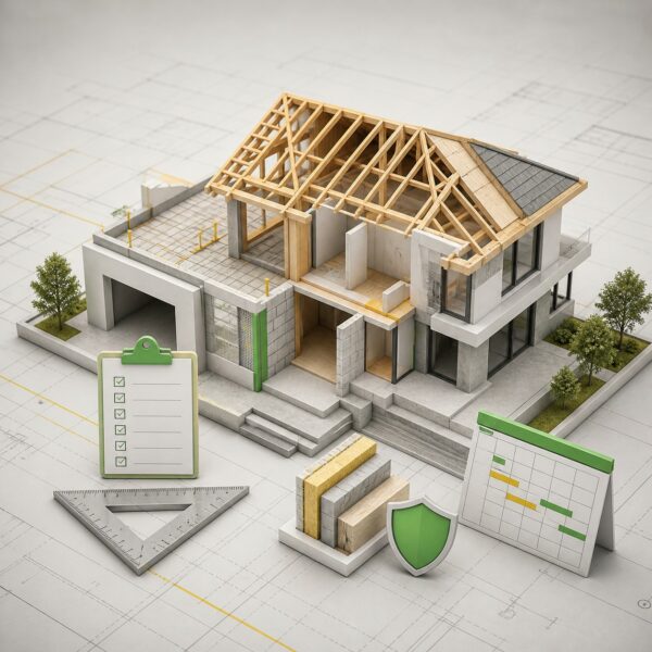 Hausbau ohne böse Überraschungen – Kurscover Produktbild zum Kurs Hausbau ohne böse Überraschungen